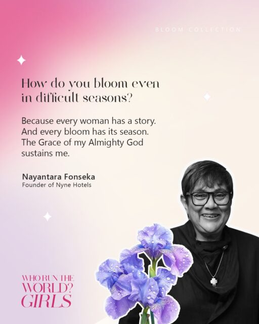 Meet Nayantara Fonseka — Founder of Nyne Hotels 🌸✨

For Nayantara, the flower that reflects her personality is the Iris — a symbol of faith, wisdom, and hope. Elegant yet strong, it stands tall even after the storm.

In difficult seasons, her strength comes from grace and faith. Sustained by the grace of her Almighty God, she continues to bloom with resilience and purpose, reminding us that every woman carries a story — and every bloom has its season.

What flower represents you? 🌷 @nayantara_fonseka  @nynehotels 

#WhoRunTheWorld #WomenWhoLead #WomensMonth #BloomInEverySeason #WomenWhoInspire #FaithAndStrength #WomenInBusiness #NyneHotels #SriLankanWomen #BloomWithGrace