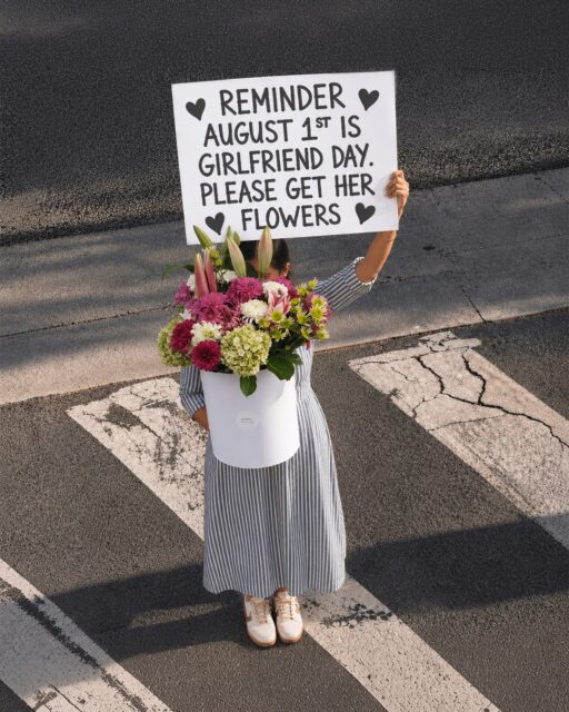 🚨 Gentle reminder for all the boyfriends... 🚨 
August 1st is Girlfriend Day. 
Flowers > apologies. 💐💕 Tag your boyfriend (or send this to him 🤭).

#GirlfriendDay #August1 #FlowersForHer #FlowerGift #Bouquet #LoveLanguage #FreshFlowers #FlowerShop #GiftIdeas #RelationshipGoals 🌸